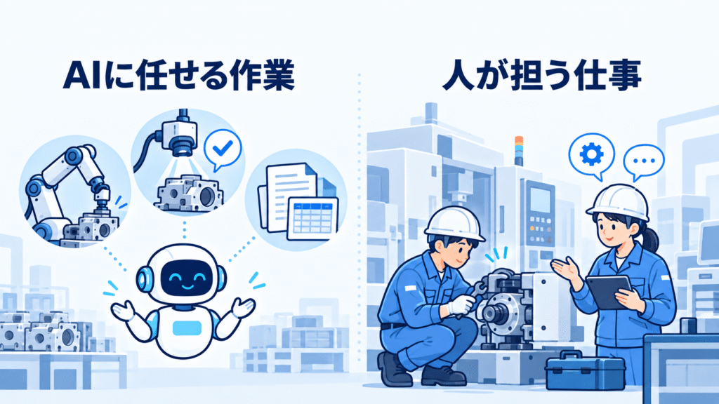 製造業の作業はAIでどう変わる？【職種別「AIに移る作業」と「人に残る仕事」】